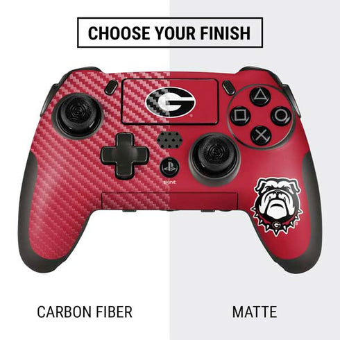 University of Georgia Logo Red PlayStation Scuf Vantage 2 Controller Skin